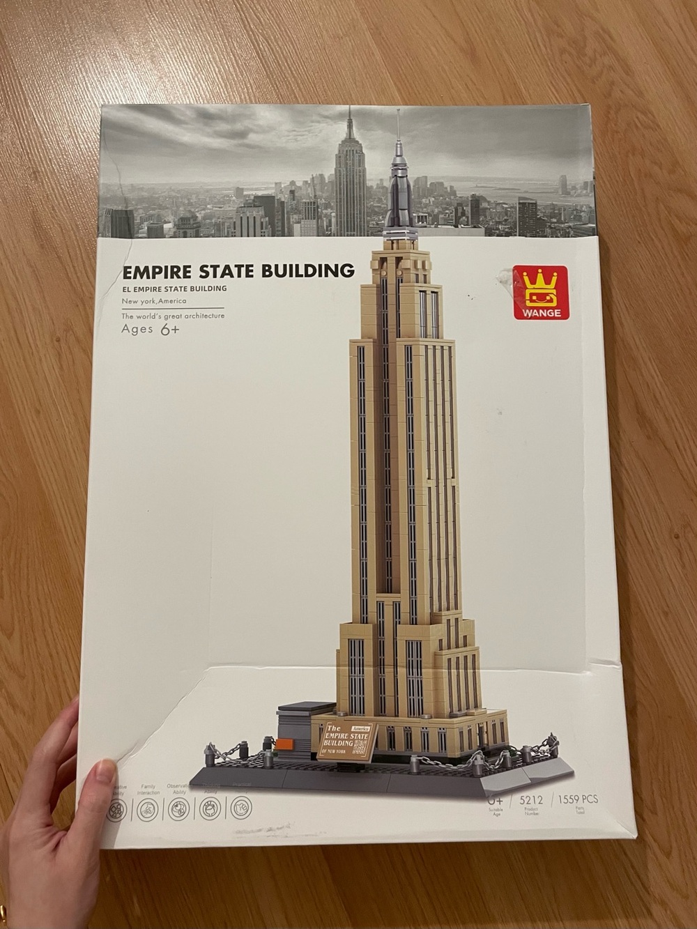 6yrs+ 🧸 Empire State Building Architectural Block Set
